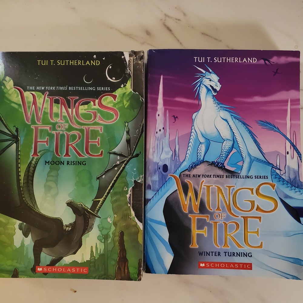 Wings of Fire Books 6 & 7 Moon Rising Winter Turning Tui T Sutherland Scholastic